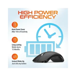 Online Delton S10 Wireless Optical Mouse, Black (DMERGS10-WB)