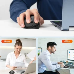 Clearance Delton S30 Wireless Optical 2.4 GHz Mouse, Black (DMERGS30-WB)