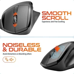 Clearance Delton S30 Wireless Optical 2.4 GHz Mouse, Black (DMERGS30-WB)