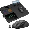 Best Delton S8/D101 Wireless Optical 2.4 GHz Mouse and Non-Skid Mouse Pad, Black (DMMPADKIT101)
