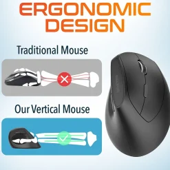 Clearance Delton S12P Wireless Optical 2.4 GHz Mouse, Black (DMERGS12P-WB)