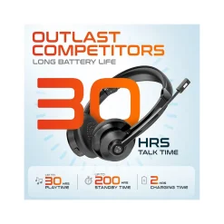 Sale Delton Work Anywhere 35X Wireless Noise Canceling Bluetooth Over-the-Ear Headset Kit (DBND4WLS35X)