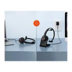 Hot Delton 50X Pro Wireless Noise Canceling Bluetooth Mono Computer On-Ear Headset, Black (DBTHEAD50XBTDL)