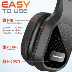 New Delton 20X Professional USB-C, 3.5mm Noise Canceling Bluetooth On Ear Headset (DBTHEAD20XBTDLHSAS1)