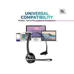 Hot Delton 10X Wireless Noise Canceling Bluetooth Mono On Ear Headset (10XBTDLHSAS1)