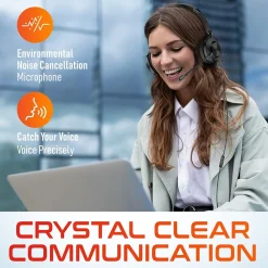 Discount Delton 32Y MS Teams Noise-Canceling On-Ear Computer Headset, USB Type-A & Type C, Black (DWH32Y)