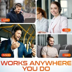 Discount Delton 32Y MS Teams Noise-Canceling On-Ear Computer Headset, USB Type-A & Type C, Black (DWH32Y)