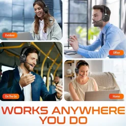 Best Delton 40Y Noise-Canceling Mono Over-the-Ear Headset, USB Type-A (DWH40YAC)