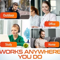 Hot Delton 12Y Stereo On-Ear Computer Headset, USB Type-A (DWH12Y)