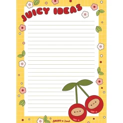 Notepads|Denik Tayto Cherry Notepad, 5.25" x 8.25", Multicolor, 64 Sheets/Pad (NP1911)