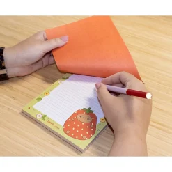 Notepads|Denik Tayto Strawberry Notepad, 5.25" x 8.25", Multicolor, 64 Sheets/Pad (NP1908)