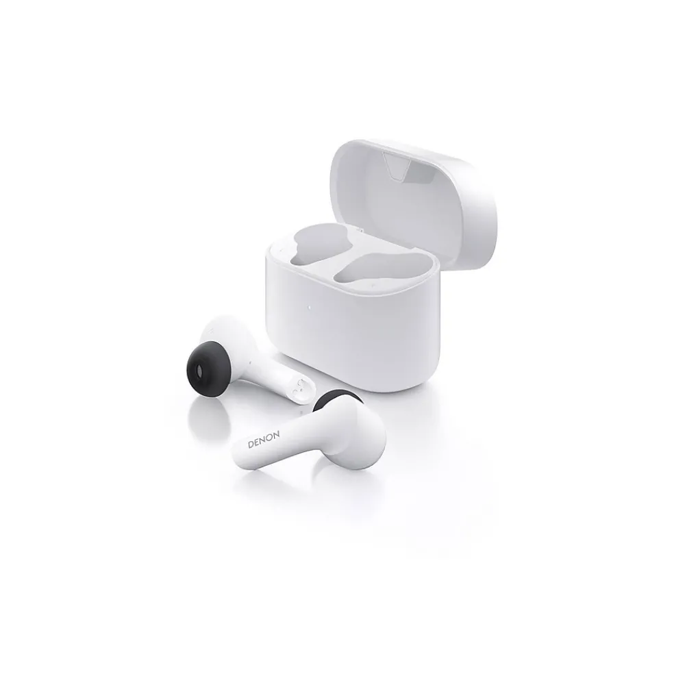 Wireless Noise Canceling Earbuds, Bluetooth, White (AHC630WT)<Denon Outlet