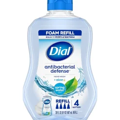 Antibacterial Defense Foaming Hand Soap Refill, Spring Water Scent, 30 Fl. Oz. (17000350875)<Dial Clearance