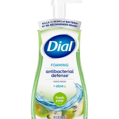 Antibacterial Foaming Hand Soap, Fresh Pear Scent, 8/Carton (017000347219)<Dial Hot