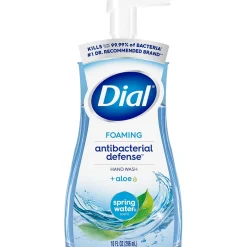 Antibacterial Foaming Hand Soap, Spring Water Scent, 8/Carton (017000347394)<Dial