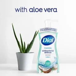 Antibacterial Foaming Hand Soap, Coconut Water Scent, 8/Carton (017000347158)<Dial New