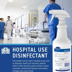 Diversey TB Disinfectant Cleaner, RTU, Lemon Scent, 32 oz., 12/Carton (04743.)<Virex