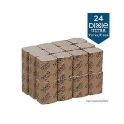Dixie Lunch Napkin, 2-ply, Brown, 250 Napkins/Pack, 24/Carton (32019)