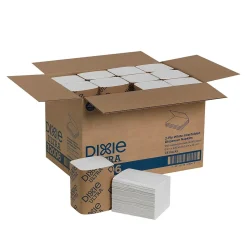Dixie Ultra Interfold 2-Ply Napkin Dispenser Refill by GP PRO, White, 250 Napkins /Pack, 24/Carton (32006)