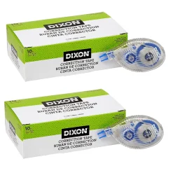 Correction & White-Out|Dixon Correction Tape, White, 10/Pack, 2 Packs (DIX31930-2)