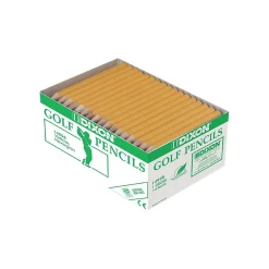 Pencils|Dixon Golf Pre-Sharpened Wooden Pencil, 2.2mm, #2 Soft Lead, 144/Box (14998)