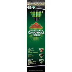 Pencils|Dixon Tri-Conderoga The World's Most Comfortable Pencil Wooden Pencils, No. 2 Medium Lead, Dozen (22500)