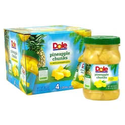 Dole Chunks Pineapple, 20 oz., 4/Pack (900-00165)