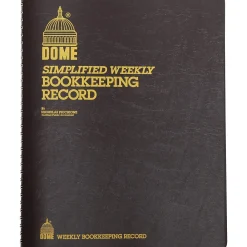 Accounting & Record Journals*Dome Simple Weekly Bookkeeping Record, 8.75