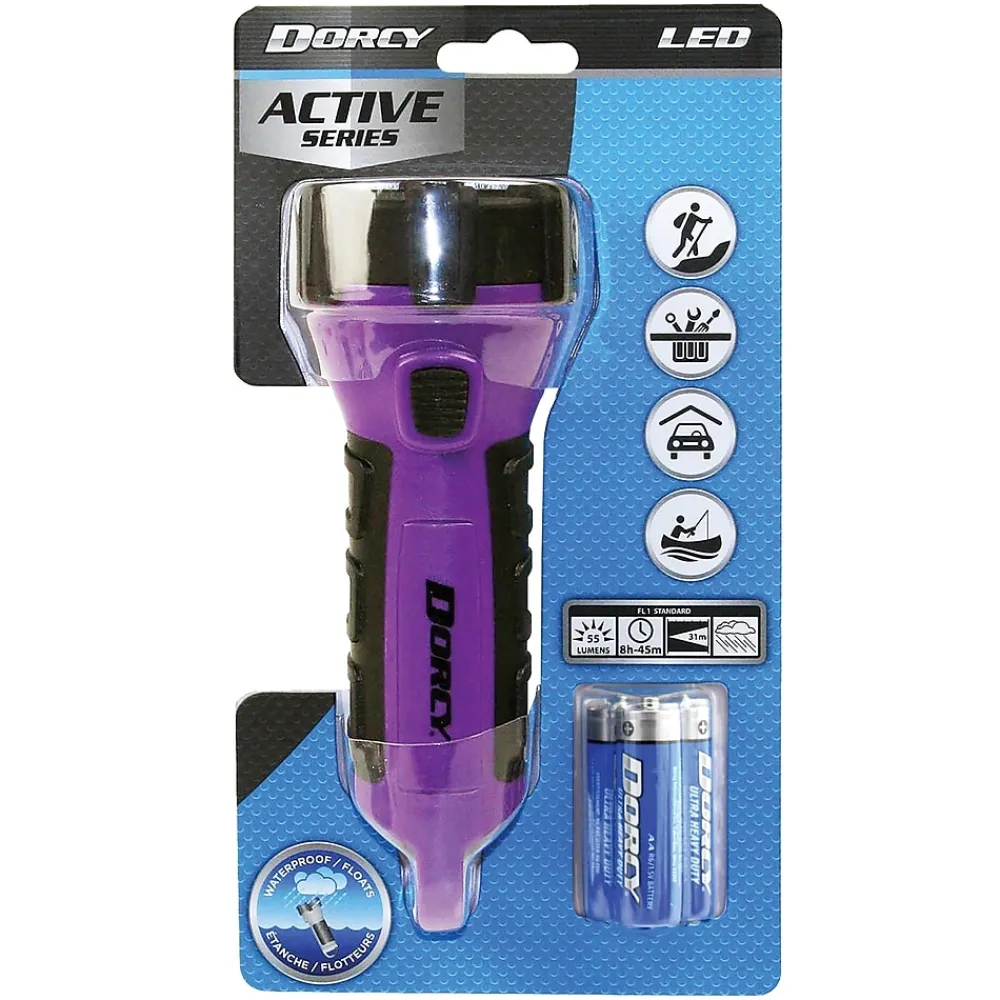 Dorcy 6.5" 55-Lumen Floating Flashlight, Purple (41-2508)