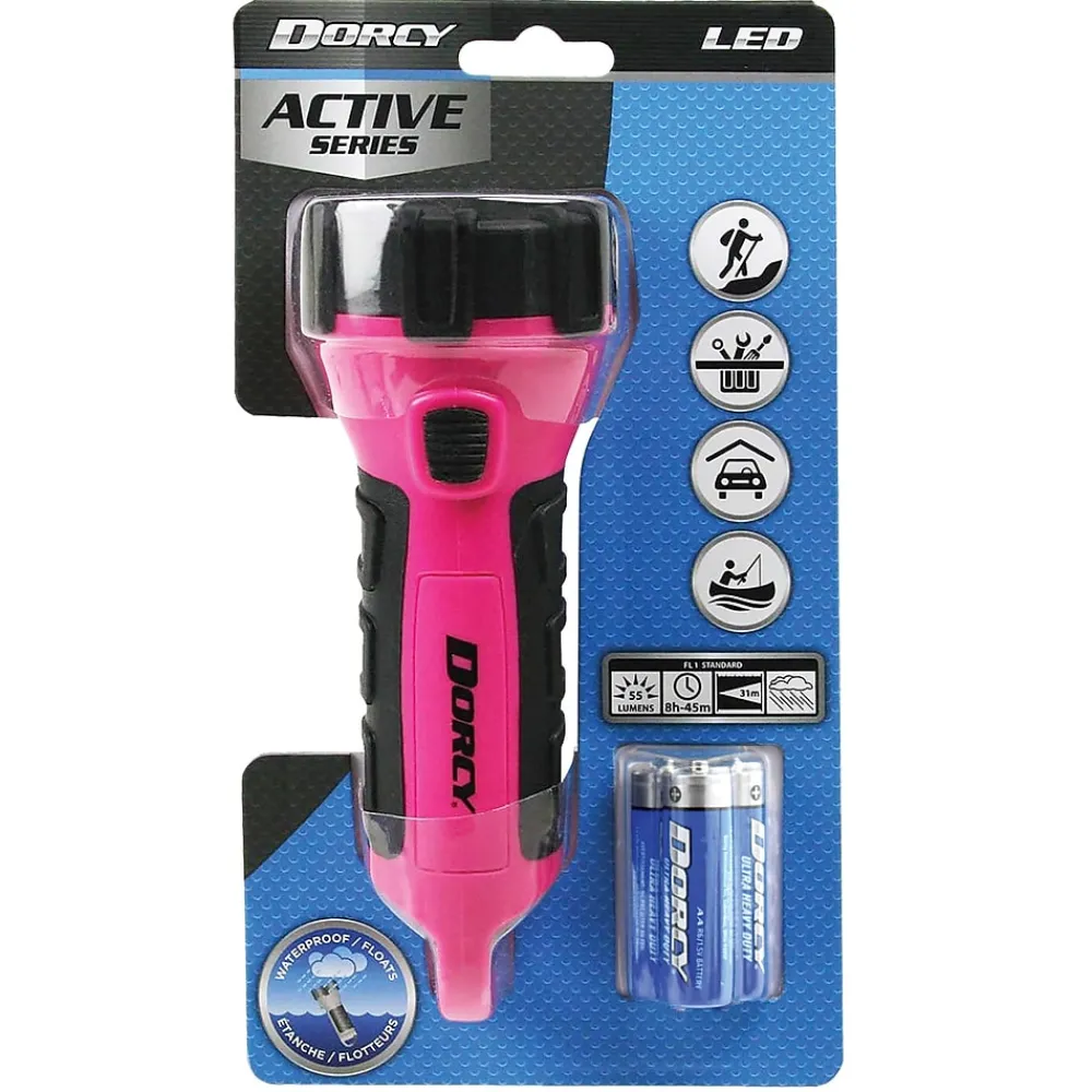 Dorcy 6.5" 55-Lumen Floating Flashlight, Pink (41-2509)