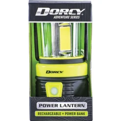 Dorcy 1,800-Lumen LED Rechargeable Adventure Lantern, Black & Yellow (41-3125)