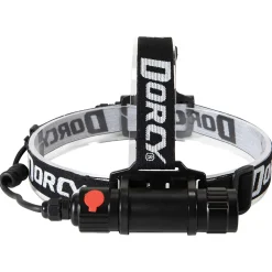 Dorcy 1,000-Lumen Pro Water-Resistant LED Rechargeable Headlamp, Black (41-2121)