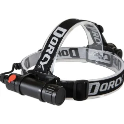 Dorcy 1,000-Lumen Pro Water-Resistant LED Rechargeable Headlamp, Black (41-2121)