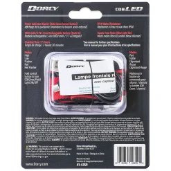 Dorcy 330-Lumen USB Rechargeable Motion Sensor Headlamp, Black/Red (41-4359)