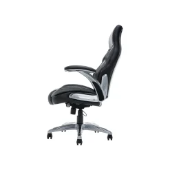 Ergonomic Chairs*Dormeo Bonded Leather Manager Chair, Two Tone (60030) Black