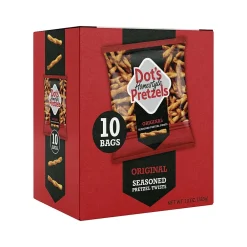 Dots Homestyle Original Twist Pretzels, 10 Bags/Box (MP0003)