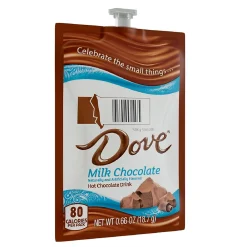 Dove Silky Smooth Milk Chocolate Hot Cocoa, Flavia Freshpack, 72/Carton (MDRA117)