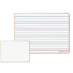 Dry Erase*Dowling Magnets Double-Sided Plastic Dry-Erase Whiteboard, 12" x 8.75", 6/Bundle (DO-72500025-6)