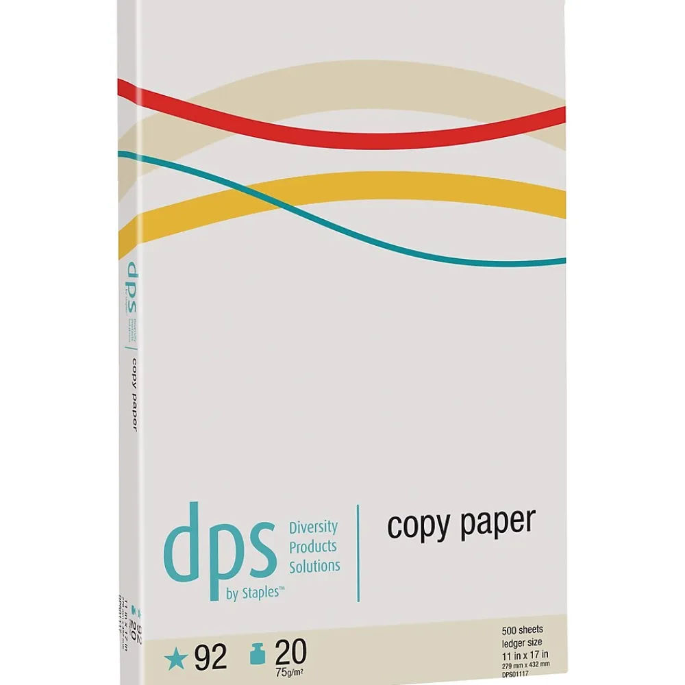 Copy Paper*Diversity Products Solutions by Staples DPS by Staples 30% Recycled 11" x 17" Copy Paper, 20 lbs., 92 Brightness, 500 Sheets/Ream (DPS01117RCY-CC)