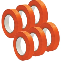Best DSS Distributing 1" x 55 Yds, Premium Grade Masking Tape, Orange, 6 Rolls/Bundle (DSS46167-6)