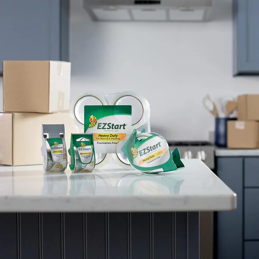 Sale Duck EZ-Start Packing Tape with Dispenser, 1.88" x 30 yds., Clear (393192/313078)