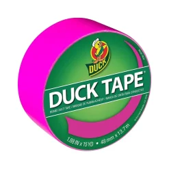 Discount Duck Heavy Duty Duct Tapes, 1.88" x 20 Yds./1.88" x 15 Yds., Aqua/Dove Gray/Fluorescent Lilac, 3 Rolls/Pack (LAG-STP)