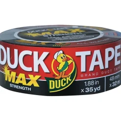 Best Duck Max General Purpose Duct Tape, 1.88" x 35 Yds, Black (240867)