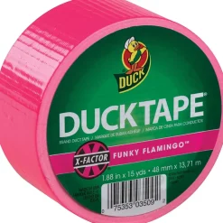 Clearance Duck Tape® Brand Duct Tape, Funky Flamingo X-Factor™, 1.88