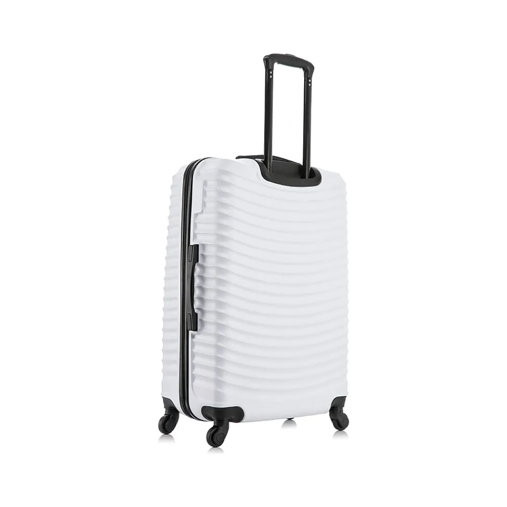 Adly 3-Piece Hardside Spinner Luggage Set, (DKADLSML-WHI)<DUKAP