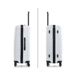 Adly 3-Piece Hardside Spinner Luggage Set, (DKADLSML-WHI)<DUKAP