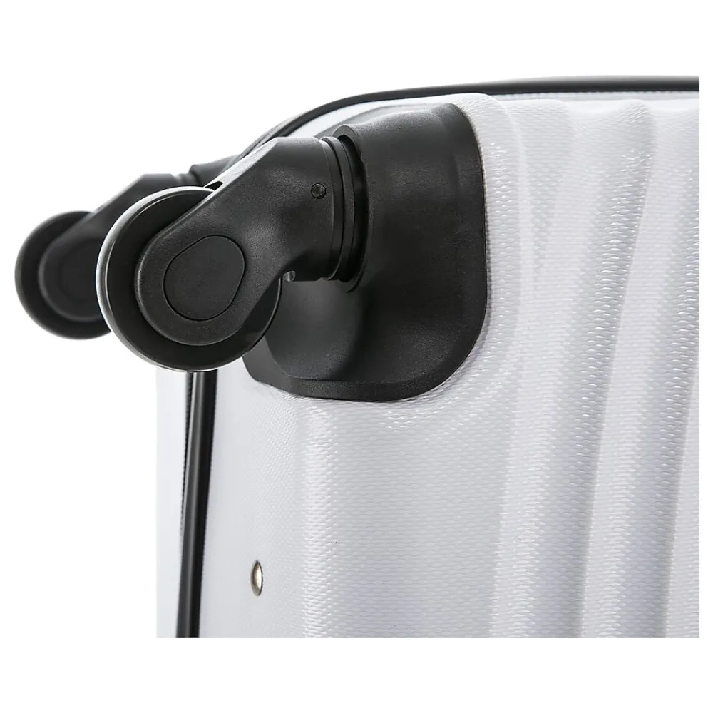 Adly 3-Piece Hardside Spinner Luggage Set, (DKADLSML-WHI)<DUKAP