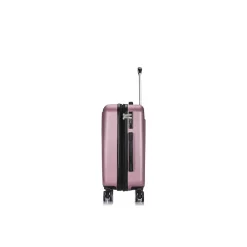 Crypto 19.75" Hardside Carry-On Suitcase, 4-Wheeled Spinner, TSA Checkpoint Friendly, Rose Gold (DKCRY00S-ROS)<DUKAP Best
