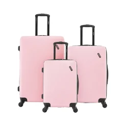 Discovery 3-Piece Hardside Spinner Luggage Set, Pink (DKDISSML-PNK)<DUKAP Hot