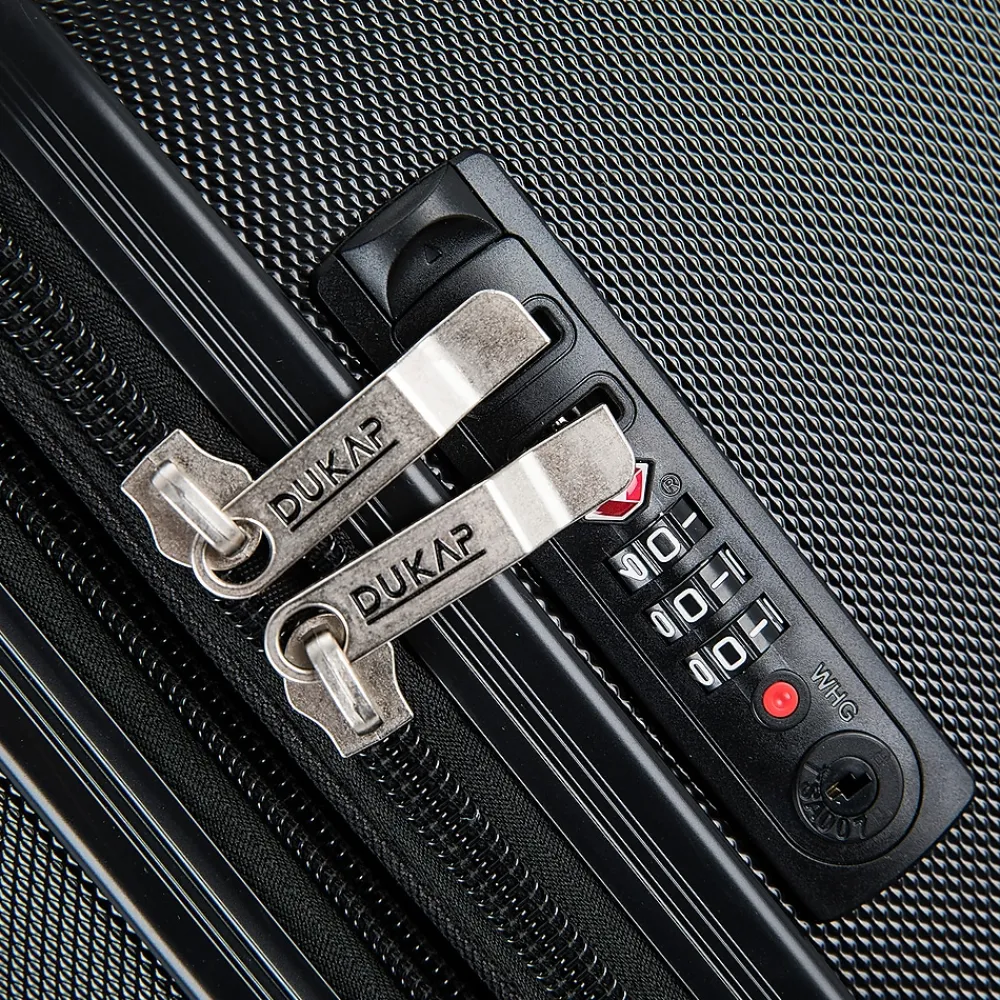 Intely 2-Piece Hardside Spinner Luggage Set, TSA Checkpoint Friendly, (DKINT0SM-BLK)<DUKAP Outlet